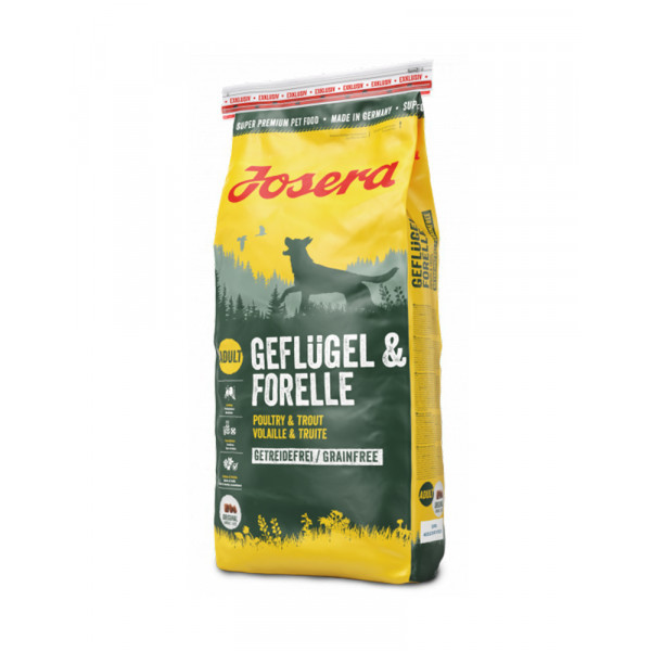 Josera Geflügel & Forelle беззерновой корм для собак с птицей и форелью фото