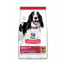 Hill's Science Plan Adult корм для собак средних пород с ягненком и рисом