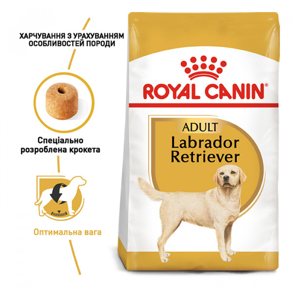 Royal Canin Labrador Adult сухой корм для собак породы лабрадор-ретривер фото