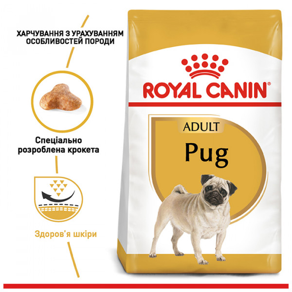Royal Canin Pug Adult сухой корм для собак породы мопс фото