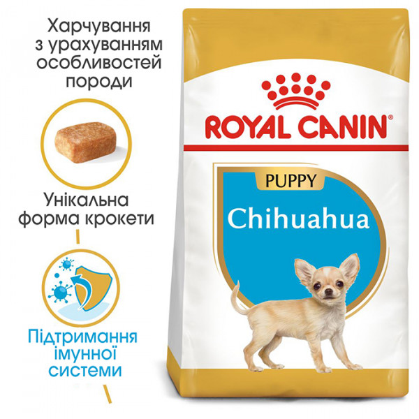 Royal Canin Puppy Chihuahua сухий корм для цуценят породи чихуахуа фото