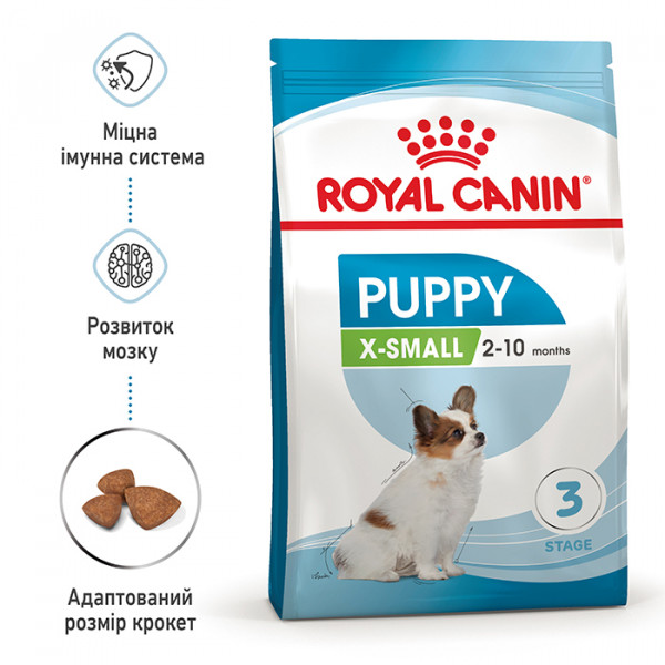 Royal Canin Puppy X-small сухой корм для щенков маленьких и миниатюрных пород фото