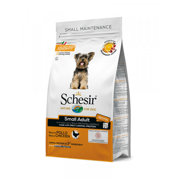 Schesir (Шезір) Dog Small Adult Chicken корм для малих порід з куркою фото