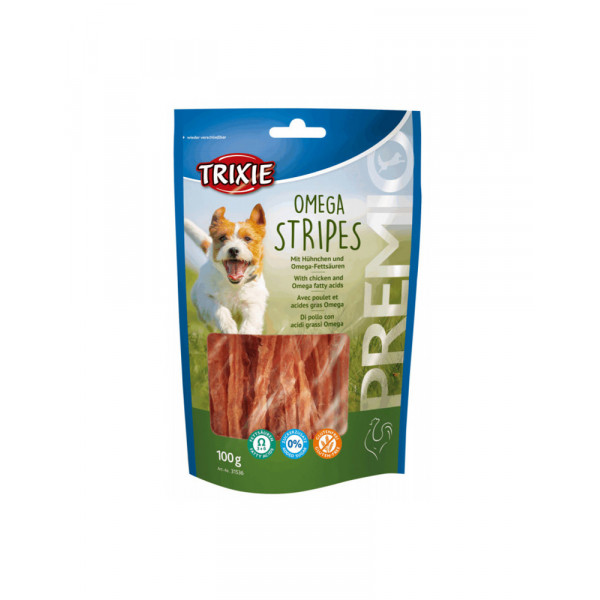 Trixie Premio Omega Stripes ласощі для собак з курячою грудкою фото