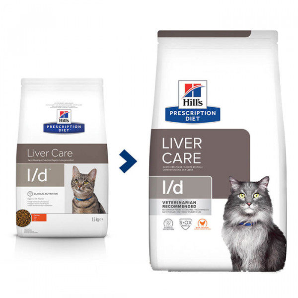 Hill's Prescription Diet L/D Liver Care корм для кішок з куркою фото