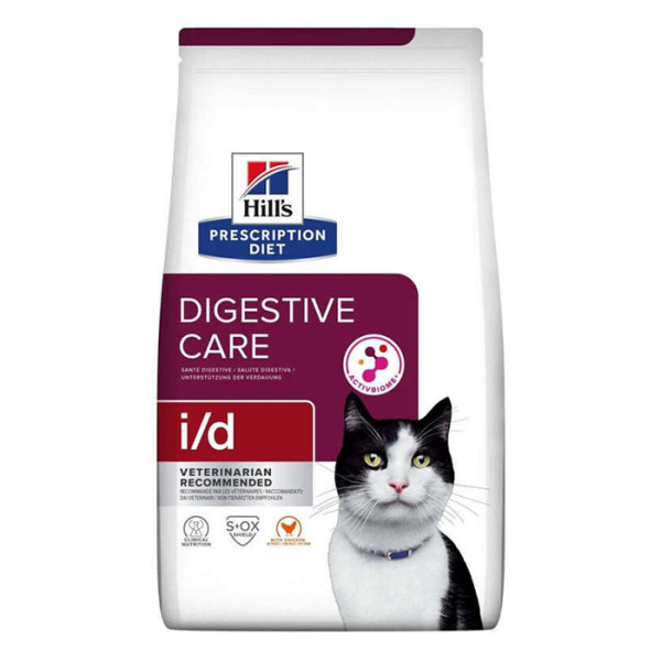 Hill's Prescription Diet Feline i/d Digestive Care корм для кішок з куркою фото