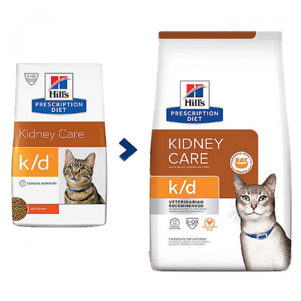 Hill's Prescription Diet Feline k/d Kidney Care корм для кішок з куркою фото