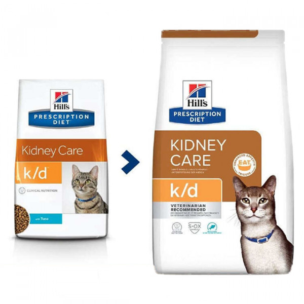 Hill's Prescription Diet Feline k/d Kidney Care корм для кошек с тунцом фото
