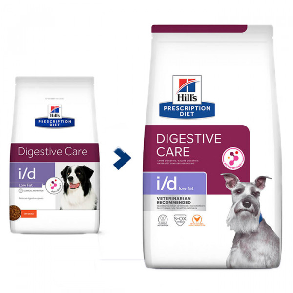 Hill's Prescription Diet i/d Low Fat Digestive Care корм для собак з куркою фото