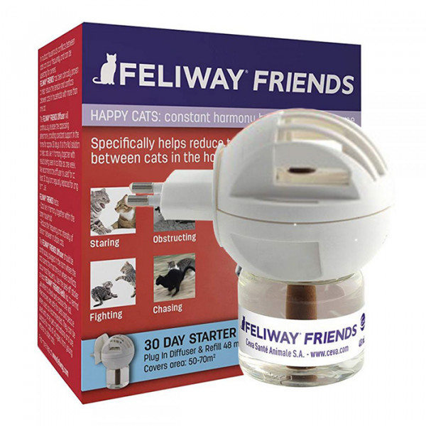 Ceva Feliway Friends диффузор + сменный блок, для коррекции поведеня кошек при групповом содержании фото
