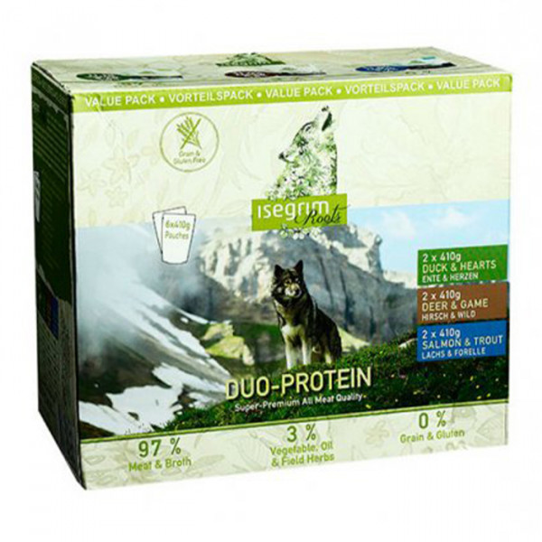 Isegrim Pouch Roots Multipack II Duoprotein 6x 410g фото