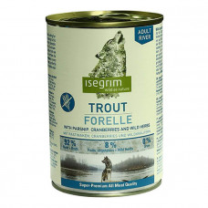 Isegrim Trout with Parsnip, Cranberries & Wild Herbs консерва для собак с форелью, пастернаком, клюквой и дикими травами