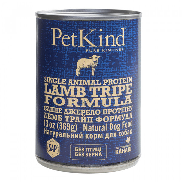 PetKind Lamb Tripe Single Animal Protein Formula консерва для собак усіх порід фото