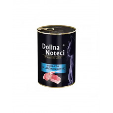 Dolina Noteci Premium консерва для котів м'ясні шматочки в соусі з ягням