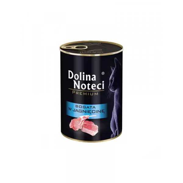 Dolina Noteci Premium консерва для котов мясные кусочки в соусе с ягненком  фото