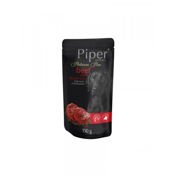 Dolina Noteci Piper Platinum Beef консерва (пауч) для собак з яловичиною і коричневим рисом фото