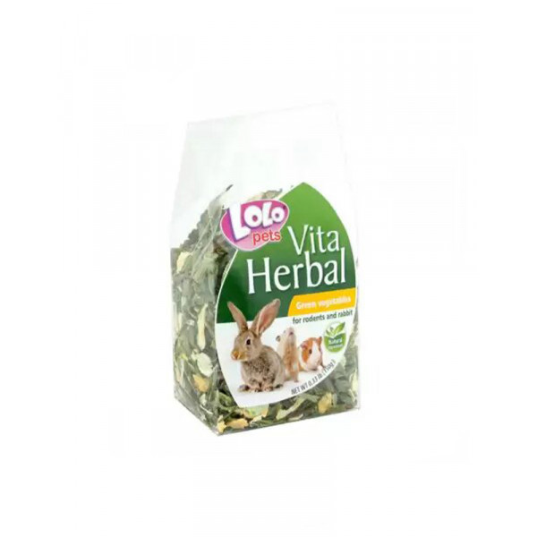 Lolo Pets Herbal Зелені овочі для гризунів фото