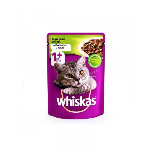 Whiskas З ягням в желе для дорослих кішок фото
