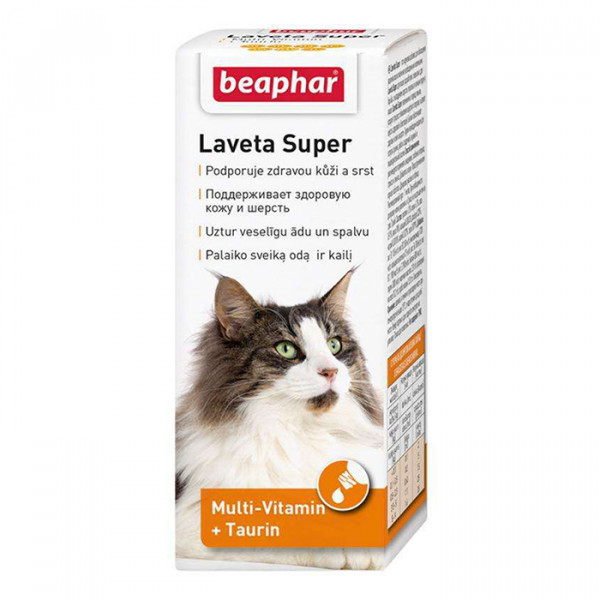 Beaphar Laveta Super мультивітамінна добавка для кішок фото