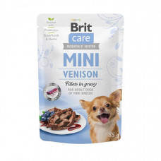 Brit Mini Venison fillets in gravy консерва для собак маленьких порід з м'ясом дичини в соусі