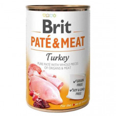 Brit Pate & Meat Turkey консерва для собак с индейкой (паштет)