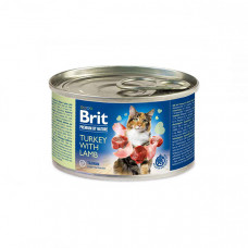 Brit Premium by Nature Turkey with Lamb консерва для котов паштет с индейкой и ягненком