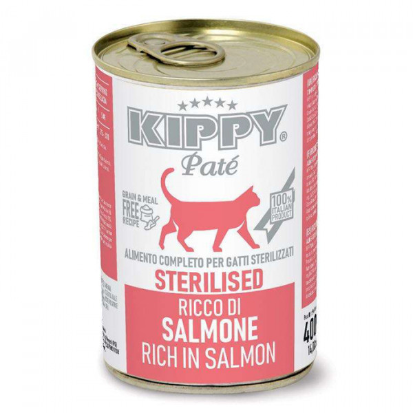 Kippy Pate Cat Sterilised Salmon консерва для стерилизованных котов с лососем (паштет) фото