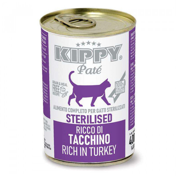 Kippy Pate Cat Sterilised Turkey консерва для стерилизованных котов с индейкой (паштет) фото