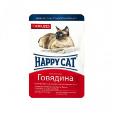 Happy Cat Sterilized Яловичина