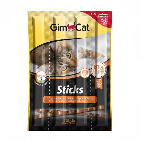 GimCat Sticks Salmon & Scallops фото