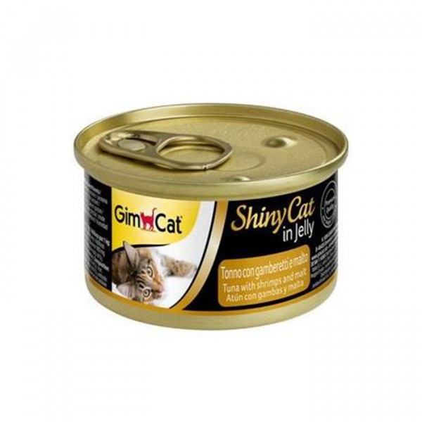 GimCat ShinyCat in jelly тунец с креветками и солодом фото