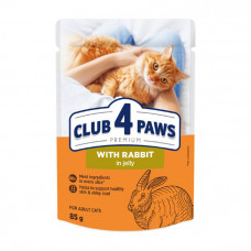 Клуб 4 лапи Premium Adult Cat Rabbit in Jelly Вологий корм із кроликом для дорослих котів