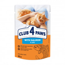 Клуб 4 лапи Premium Adult Cat Salmon in Jelly Вологий корм із лососем для дорослих котів