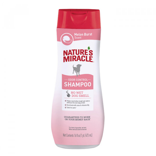 8in1 Nature`s Miracle Odor Control Shampoo Melon Burst Шампунь з ароматом дині для собак фото