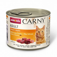 Animonda Carny Adult Beef, Chicken Консервований корм з яловичиною та куркою для дорослих кішок фото