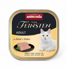 Animonda Vom Feinsten Adult with Beef, Chicken Консервований корм з яловичиною та куркою для дорослих кішок