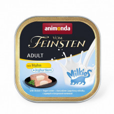Animonda Vom Feinsten Adult with Chicken Yoghurt centre Консервированный корм с курицей и йогуртовым центром для взрослых кошек фото
