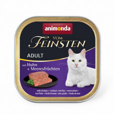 Animonda Vom Feinsten Adult with Chicken, Seafood Консервированный корм с курицей и морепродуктами для взрослых кошек