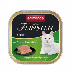 Animonda Vom Feinsten Adult with Turkey, Rabbit Консервированный корм с индейкой и кроликом для взрослых кошек фото