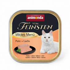 Animonda Vom Feinsten Adult with Turkey, Salmon Консервированный корм с индейкой и лососем для взрослых кошек