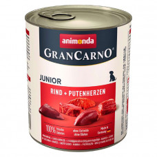 Animonda Gran Carno Junior Beef & Turkey Heart Консервированный корм с говядиной и индейкой для щенков фото