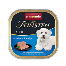Animonda Vom Feinsten Adult with Chicken & Cod Консервований корм з куркою та тріскою для дорослих собак фото