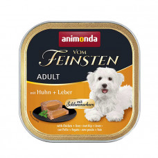 Animonda Vom Feinsten Adult with Chicken & Liver Консервированный корм с курицей и печенью для взрослых собак фото
