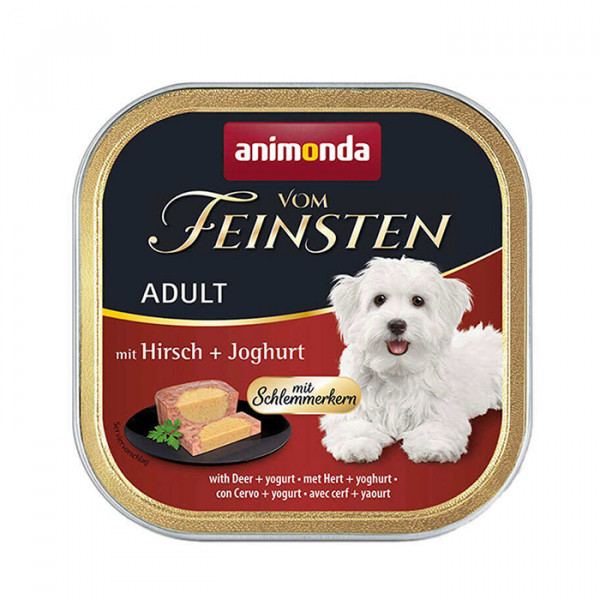 Animonda Vom Feinsten Adult with Deer & Yogurt Консервированный корм с олениной и йогуртом для взрослых собак фото