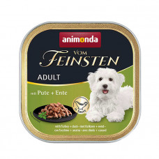 Animonda Vom Feinsten Adult with Turkey & Duck Консервированный корм с индейкой и уткой для взрослых собак фото