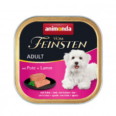 Animonda Vom Feinsten Adult with Turkey & Lamb Консервированный корм с индейкой и ягненком для взрослых собак фото