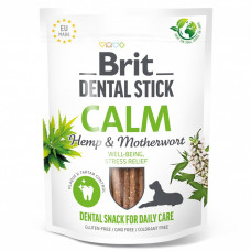 Brit Care Dental Stick Calm Лакомство для здоровья десен, зубов и уменьшения стресса у собак, с коноплей и пустырником
