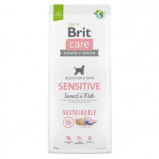 Brit Care Dog Sustainable Sensitive Сухий корм з рибою та комахами для собак із чутливим травленням