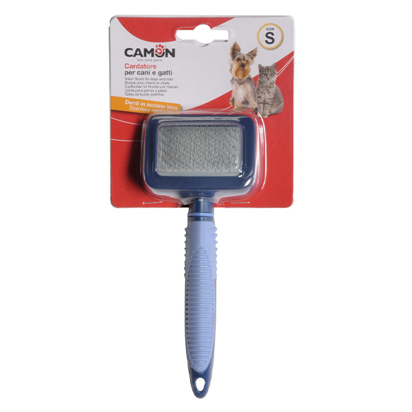 Camon "SoftGrip" slicker brush Щітка-пуходерка фото