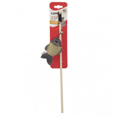 Camon Cat toy with catnip - Fishing rod with fish Удочка с деревянной ручкой и рыбкой с мятой фото